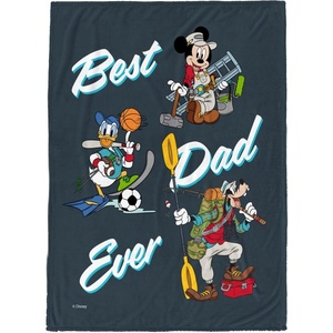 image:imageJay Franco Fathers Day Plush Throw Blanket  50x60 Ultra Soft Cozy Plush Fleece for Bed Couch Sofa Home Dcor Official Licensed Teal  Toy Story WoodyNavy  Mickey  Friends