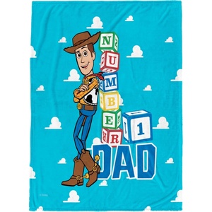 image:imageJay Franco Fathers Day Plush Throw Blanket  50x60 Ultra Soft Cozy Plush Fleece for Bed Couch Sofa Home Dcor Official Licensed Teal  Toy Story WoodyTeal  Toy Story Woody