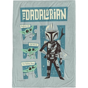 image:imageJay Franco Fathers Day Plush Throw Blanket  50x60 Ultra Soft Cozy Plush Fleece for Bed Couch Sofa Home Dcor Official Licensed Teal  Toy Story WoodyTeal  the Mandalorian