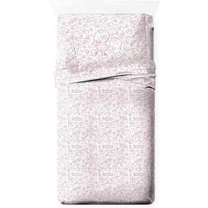 image:imageJay Franco Kids Sheet Set with Fitted Flat Sheets amp Pillow Cover  UltraSoft Bedding with Pillowcase for Room Decor Multi  Toy Story 4 Piece QueenPink  Strawberry Shortcake