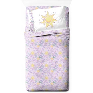 image:imageJay Franco Kids Sheet Set with Fitted Flat Sheets amp Pillow Cover  UltraSoft Bedding with Pillowcase for Room Decor Multi  Toy Story 4 Piece QueenPurple  Disney Princess Rapunzel